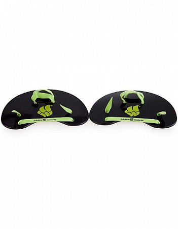 Лопатки на пальцы Mad Wave Finger Paddles black/green