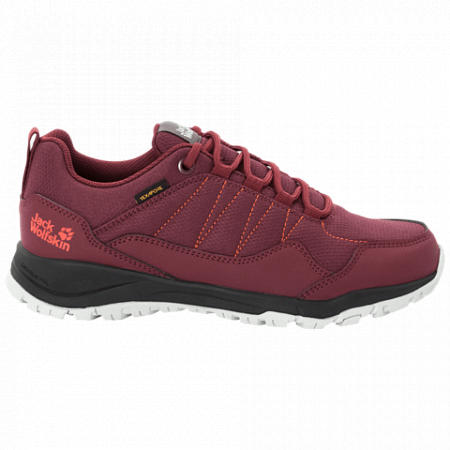 Полуботинки женские Jack Wolfskin Maze Texapore Low W burgundy / phantom