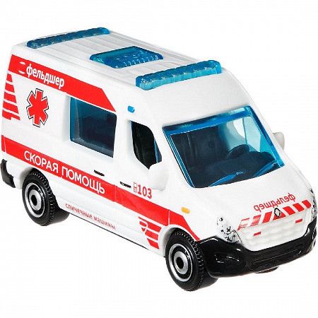 Машинка Matchbox Russia Renault Master Ambulance 2/6 (HBL15 HBL17)