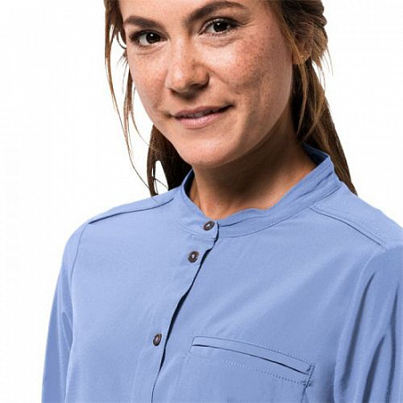 Рубашка женская Jack Wolfskin Victoria Roll-Up Shirt W blue
