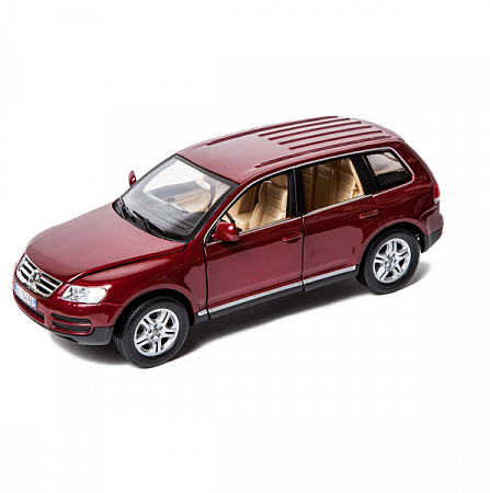 Коллекционная машина Bburago 1:18 Volkswagen Touareg (18-12002) red