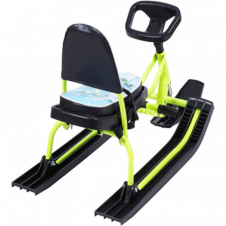 Снегокат Барс 124 Comfort Baby Friends Пилоты со складной спинкой yellow