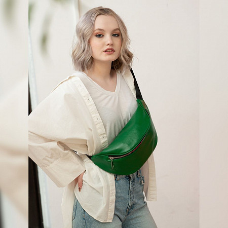 Поясная сумка женская Ors Oro OMS-0153 green