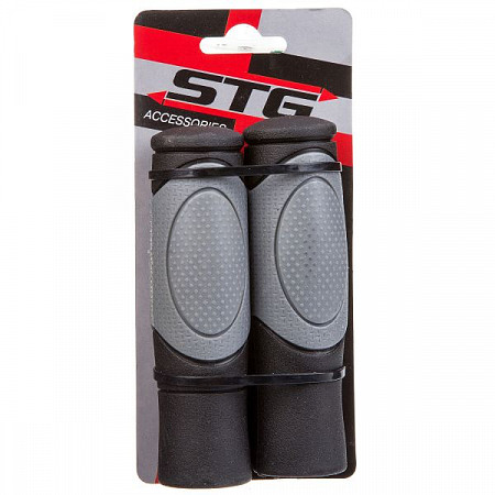 На картинке изображен Грипсы STG 125мм HL-G82 Black/Grey Грипсы STG 125мм HL-G82 Black/Grey