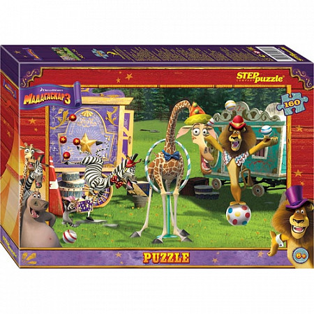 Пазлы Step Puzzle 160 "Мадагаскар 3" 94016