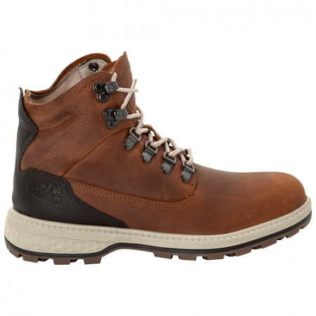На картинке изображен Ботинки женские Jack Wolfskin Jack Mid W cognac / mocca Ботинки женские Jack Wolfskin Jack Mid W cognac / mocca