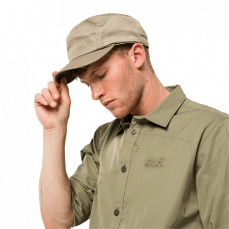 На картинке изображен Кепка Jack Wolfskin Safari Cap sand dune 1908641-5605 Кепка Jack Wolfskin Safari Cap sand dune 1908641-5605
