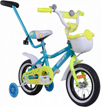 На картинке изображен Велосипед Aist Wiki 12" (2019) Turquoise/Light Green Велосипед Aist Wiki 12" (2019) Turquoise/Light Green