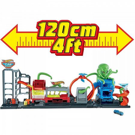 Набор игровой Hot Wheels City Невообразимая автомойка с осьминогом (GTT96)