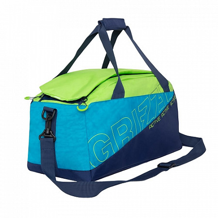 Спортивная сумка GRIZZLY TU-910-2 blue/lime