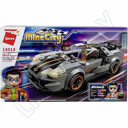 Конструктор Qman MineCity Гоночный автомобиль Ford GT-40 (14014)