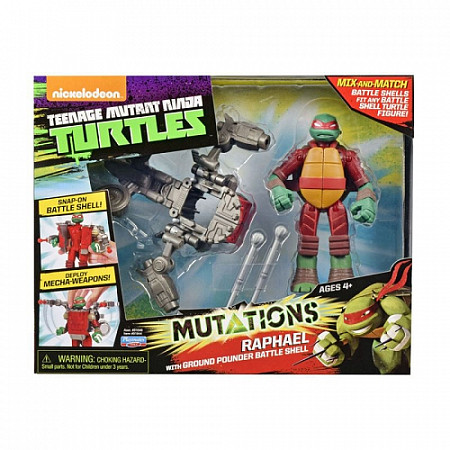 Фигурка Turtles супер-боевые панцири, Рафаэль, Mutation 91844