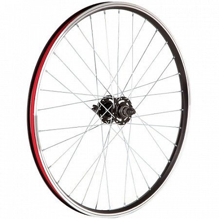 Колесо переднее 24" двойной обод под v-brake 32 спицы, Х98420