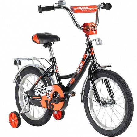 Велосипед Novatrack Urban 16" (2020) 163URBAN.BK20 black/orange