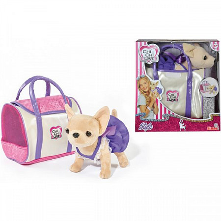 Мягкая игрушка Simba Chi-Chi Love Чихуахуа в платье с сумкой (105897407)