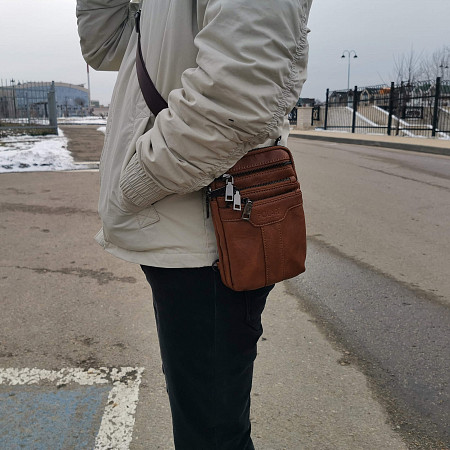 Мужская сумка Polar 98513 brown