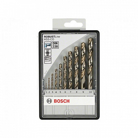Набор сверл Bosch Robust Line HSS-Co 1-10мм