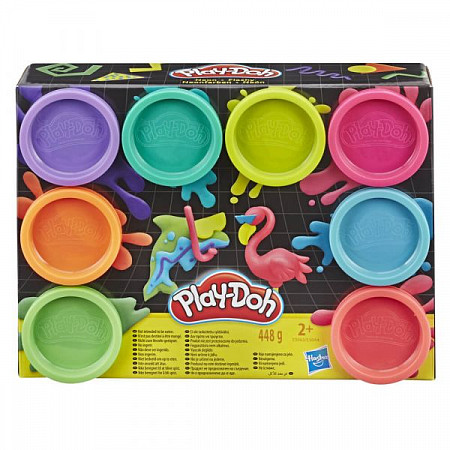 На картинке изображен Набор для лепки Play-Doh 8 цветов (E5044) Набор для лепки Play-Doh 8 цветов (E5044)