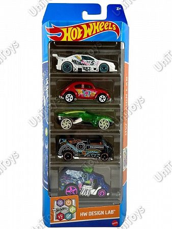 Набор машинок Hot Wheels HW Design Lab 5 шт. (1806 HLY72)