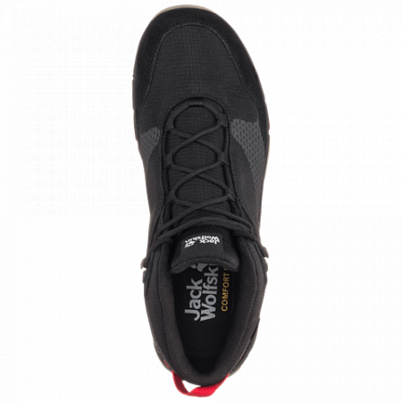 Ботинки мужские Jack Wolfskin Activate Xt Texapore Mid M black / red