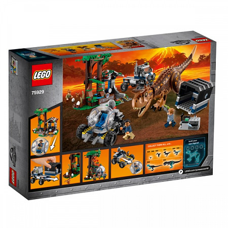 Конструктор LEGO Jurassic World Побег в гиросфере от карнотавра 75929