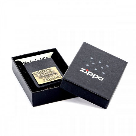 Зажигалка Zippo Brass Embossed 362 black