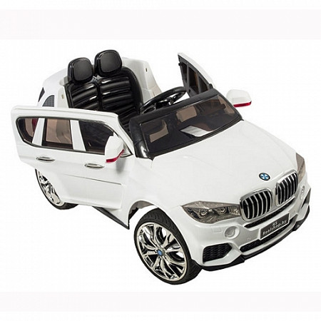 Детский электромобиль RS BMW X5 white (Встроенный планшет MP4)