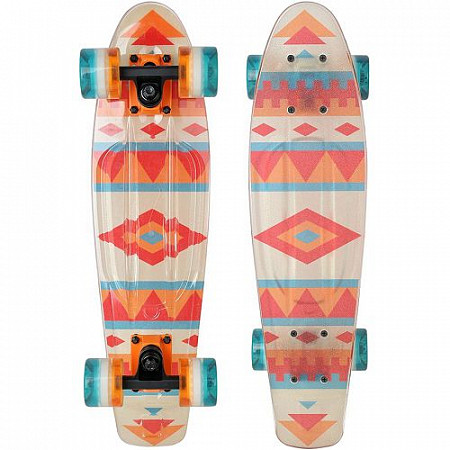 На картинке изображен Penny board (пенни борд) Tempish Buffy 3xFlash Aztec Penny board (пенни борд) Tempish Buffy 3xFlash Aztec
