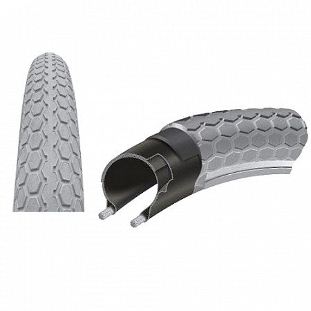 На картинке изображен Покрышка Continental Ride Cruiser 26 x 2,2 (55-559) 101530 grey/grey ZCO01530 Покрышка Continental Ride Cruiser 26 x 2,2 (55-559) 101530 grey/grey ZCO01530