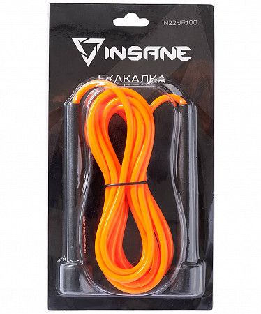 Скакалка Insane IN22-JR100 ПВХ black/orange
