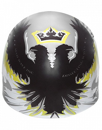 На картинке изображен Шапочка для бассейна (плавания) взрослая Mad Wave Silicone Printed Empire gray Шапочка для бассейна (плавания) взрослая Mad Wave Silicone Printed Empire gray