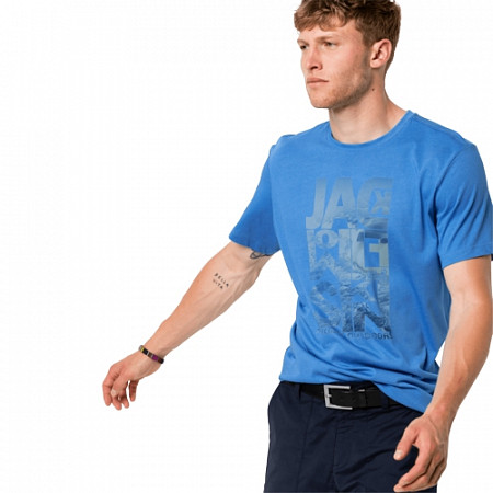 Футболка мужская Jack Wolfskin Atlantic Ocean T M wave blue