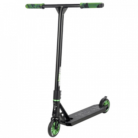 На картинке изображен Самокат трюковой Tech Team Hobo 2020 Black/Green Самокат трюковой Tech Team Hobo 2020 Black/Green