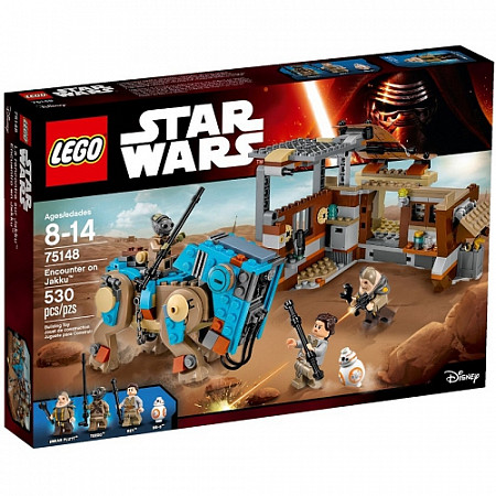 На картинке изображен Конструктор LEGO Столкновение на Джакку 75148 Конструктор LEGO Столкновение на Джакку 75148