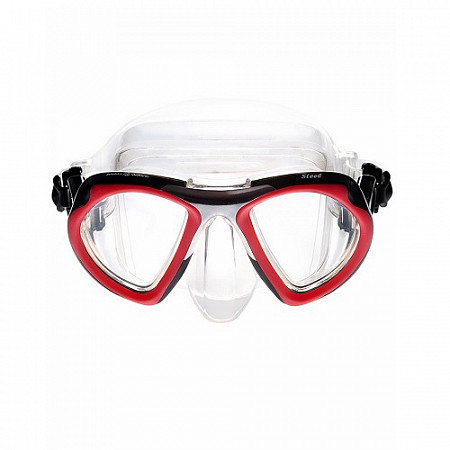 На картинке изображен Маска Mad Wave Steel mask red Маска Mad Wave Steel mask red