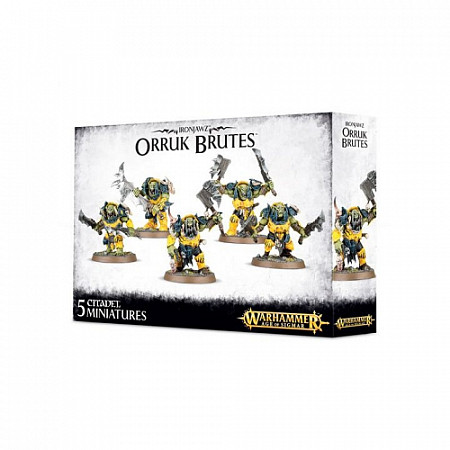 На картинке изображен Фигурки Games Workshop Warhammer: Ironjawz Orruk Brutes 89-29 Фигурки Games Workshop Warhammer: Ironjawz Orruk Brutes 89-29