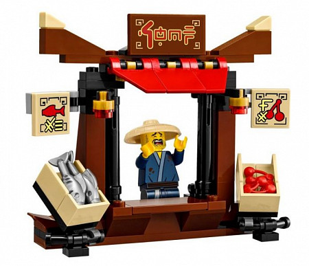 Конструктор LEGO Лего Ограбление киоска в НИНДЗЯГО Сити 70607
