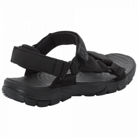 На картинке изображен Сандалии женские Jack Wolfskin Seven Seas 2 Sandal W black Сандалии женские Jack Wolfskin Seven Seas 2 Sandal W black
