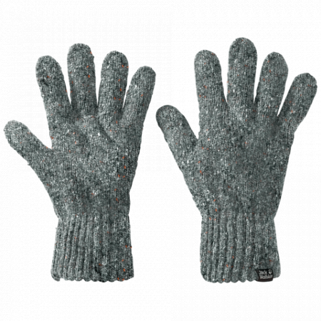 На картинке изображен Перчатки мужские Jack Wolfskin Merino Glove greenish grey Перчатки мужские Jack Wolfskin Merino Glove greenish grey