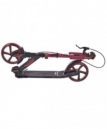 Самокат Ridex Expose 2-х колесный 200 мм колодочный тормоз burgundy/black 