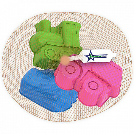 На картинке изображен Набор Нордпласт Формочки Транспорт 080 1 шт (в ассортименте) Набор Нордпласт Формочки Транспорт 080 1 шт (в ассортименте)