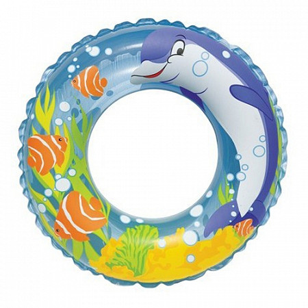 На картинке изображен Круг надувной Intex Дельфин 58245 Круг надувной Intex Дельфин 58245