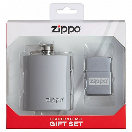 Подарочный набор Zippo фляга и зажигалка 49358