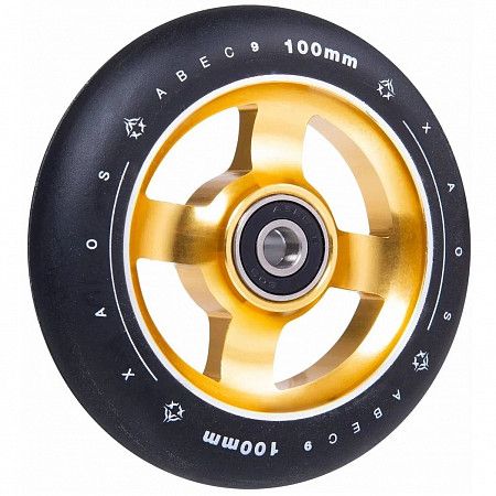 Колесо для трюкового самоката XAOS Plus 100мм gold