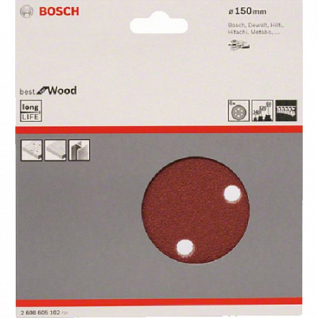 Набор оснастки для дерева Bosch 6 штук 2608605102