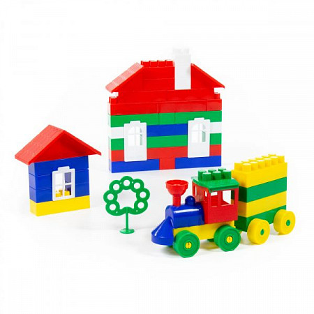 Конструктор Полесье Строитель Средний- 95 (в мешке) 0583