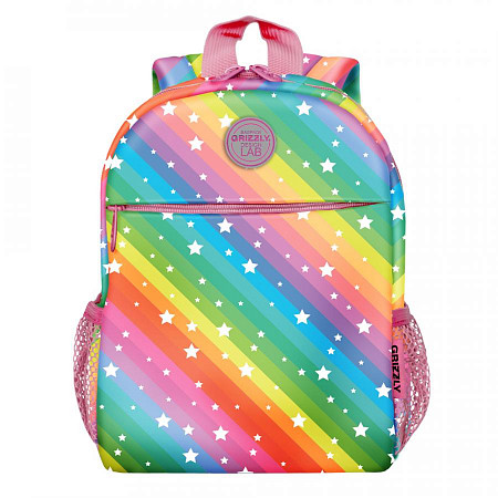 На картинке изображен Рюкзак детский GRIZZLY RK-176-1 /1 rainbow Рюкзак детский GRIZZLY RK-176-1 /1 rainbow