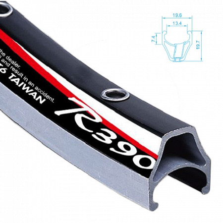 Обод Alexrims 20" 1 1/8, 451X13, 28H, F/V R390