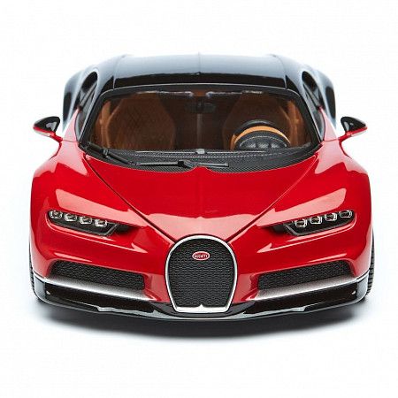 Машинка Bburago 1:18 Bugatti Chiron (18-11040) red/black
