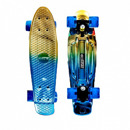 Penny board (пенни борд) Ecoline Neo blue/yellow